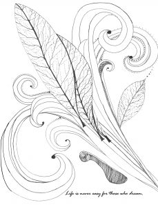 Be Inspired: Adult Coloring Book for Stress Relief Vol 1, Autumn Wind