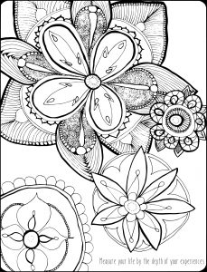 Flower Burst From Be Inspired: Adult Coloring Book Volume 1
