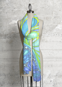 Be Inspired: Adult Coloring Image Cashmere Scarf