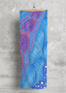 Be Inspired: Adult Coloring Image Silk Scarf