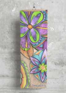 Be Inspired: Adult Coloring Image Silk Scarf