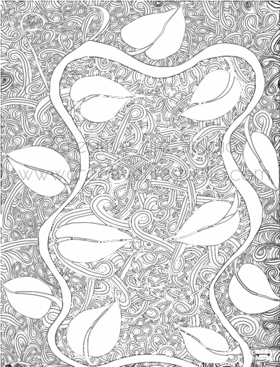 Adult Coloring, Be Inspired, Vine-Swirl