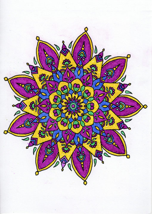 Mandala Holiday From Be Inspired: Volume 2 Adult Coloring Book for Stress Relief by Ronni Brown