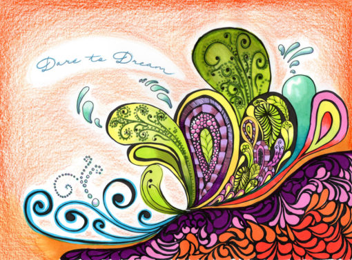 Paisley Splash from Be Inspired: Adult Coloring Book for Stress Relief Vol 1 by Ellen Wolters