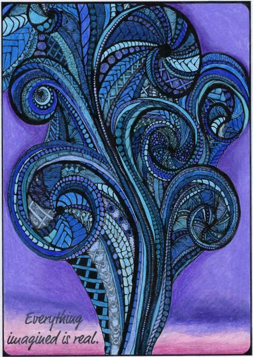 Tangled Wind from Be Inspired: Adult Coloring Book for Stress Relief Volume 1 by Ronni Brown