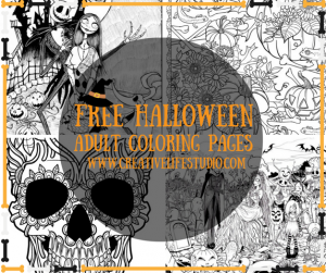 Free Adult Coloring Halloween Pages